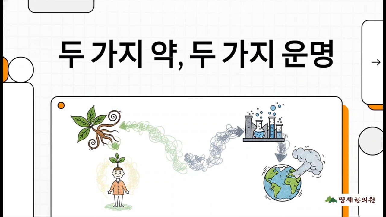 한약 찌꺼기, 양약을 자연에 줄때 생태계와 인체 변화 동영상